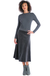 Hardtail Velour Midi A-Line Skirt