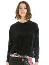 Hardtail Velour Slouchy Drawstring Sweatshirt