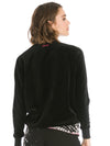 Hardtail Velour Slouchy Drawstring Sweatshirt