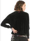 Hardtail Velour Slouchy Drawstring Sweatshirt