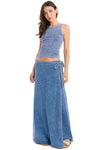 HT Wrap Maxi Jean Skirt